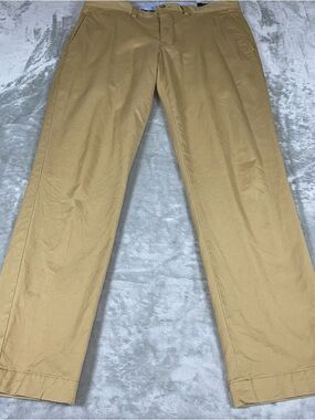 Polo by Ralph Lauren Khaki/Tan Men's 33x30 Stretch Straight Fit Khaki Pants